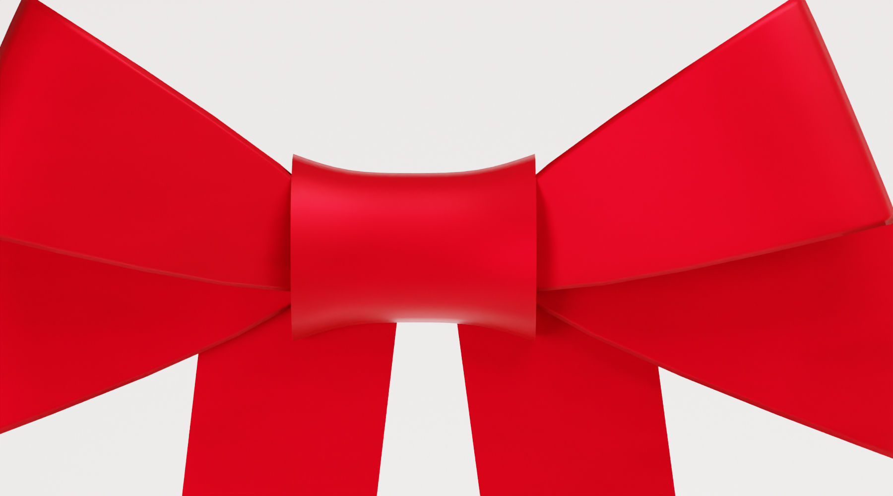 Ribbon bow set 3D model_3