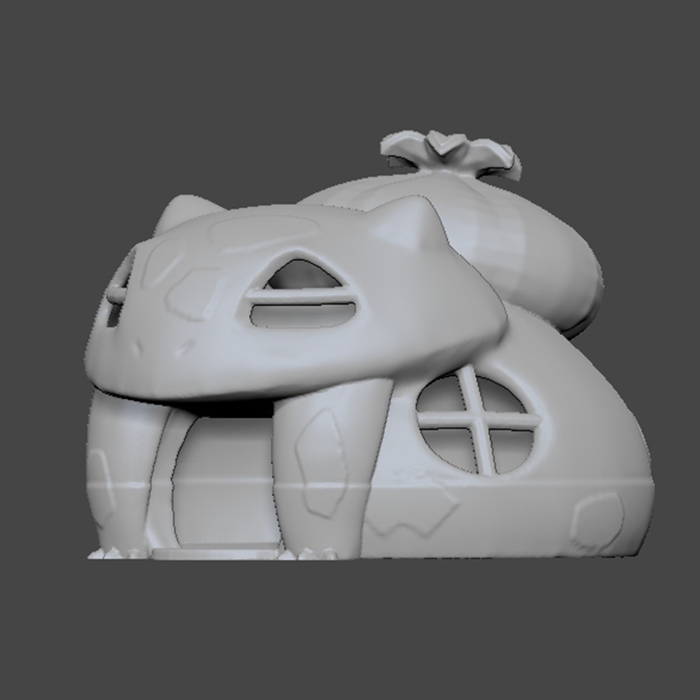 Pokemon Bulbasaur House 3D print model_4