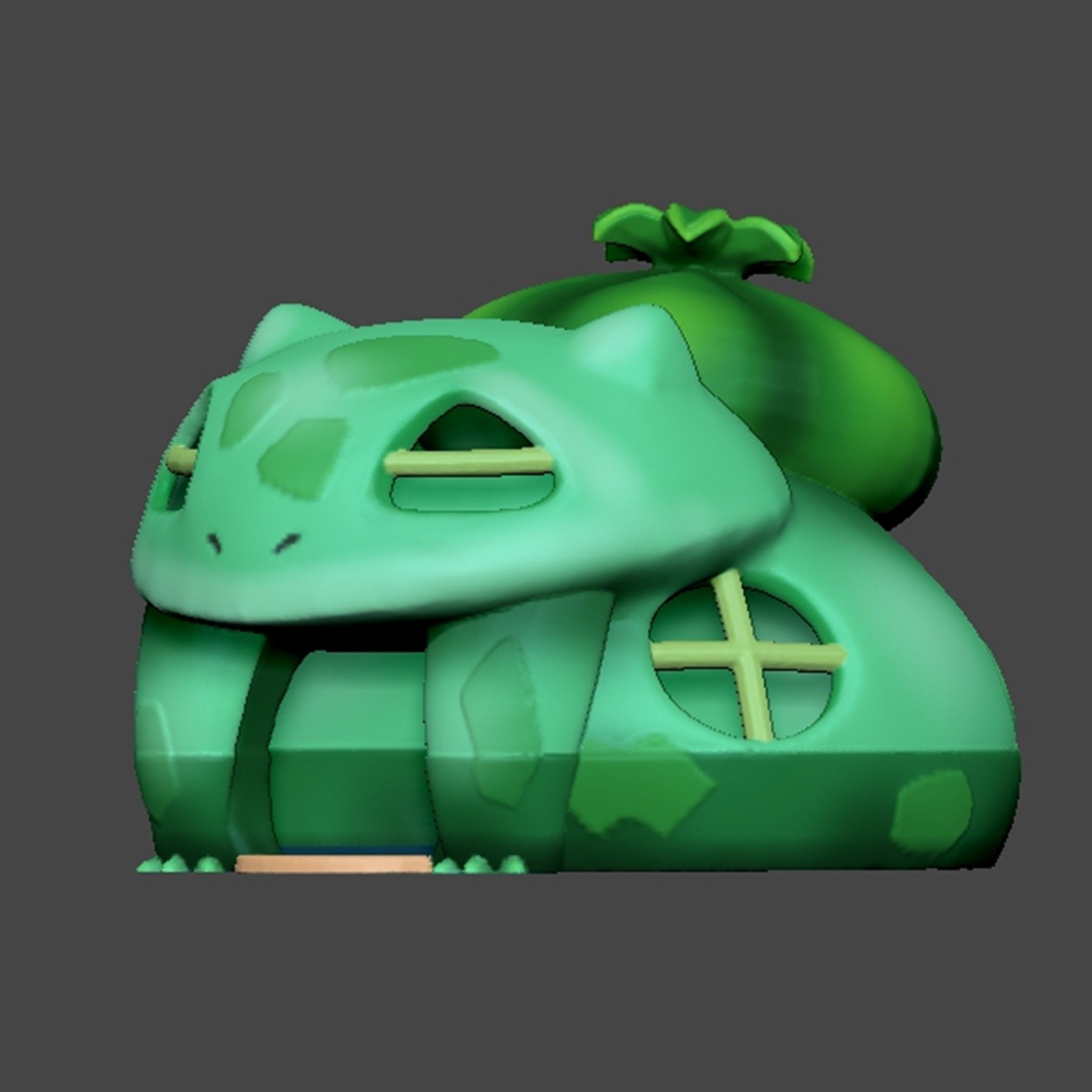 Pokemon Bulbasaur House 3D print model_3