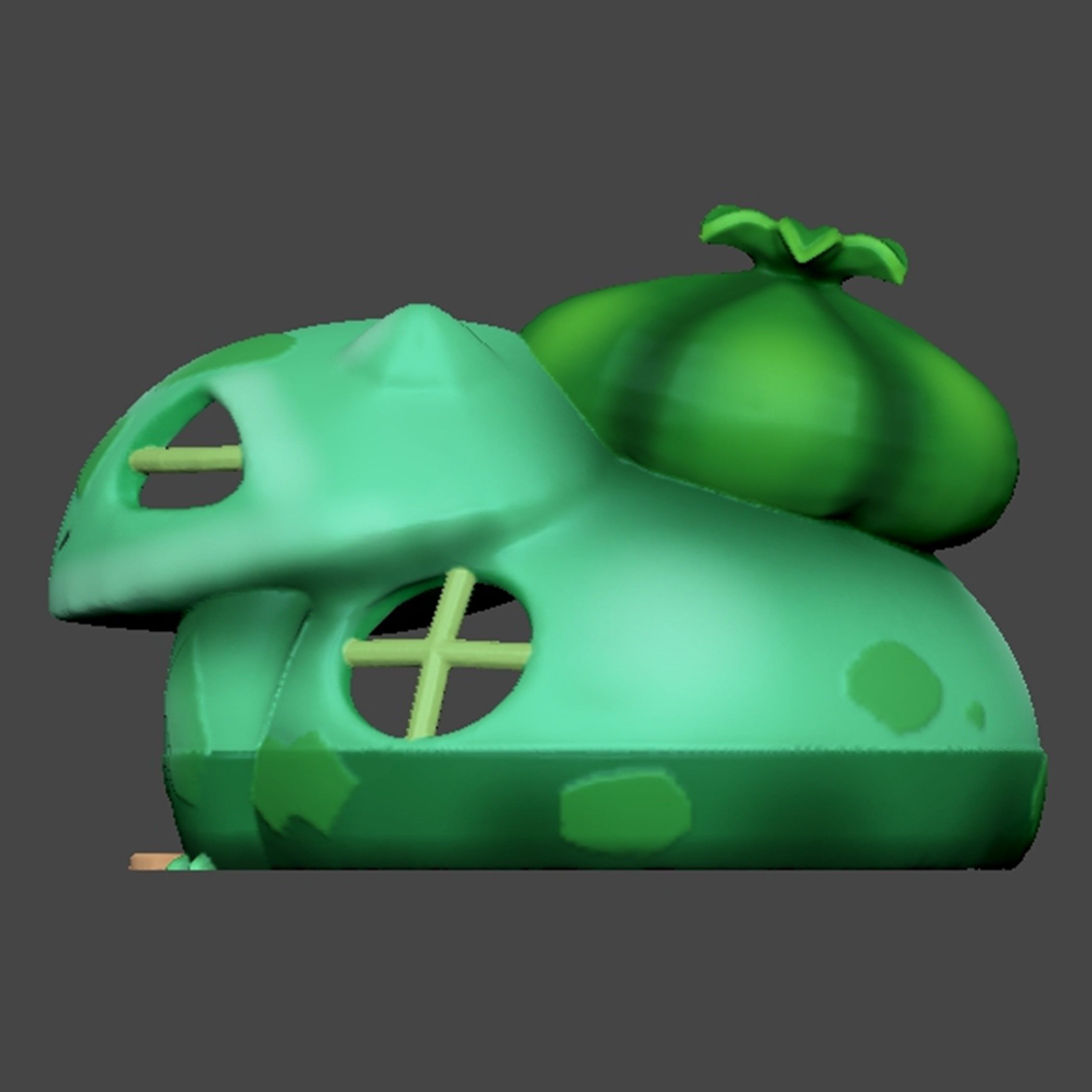 Pokemon Bulbasaur House 3D print model_5