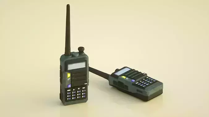 walkie talkie bb machine pager 3D model