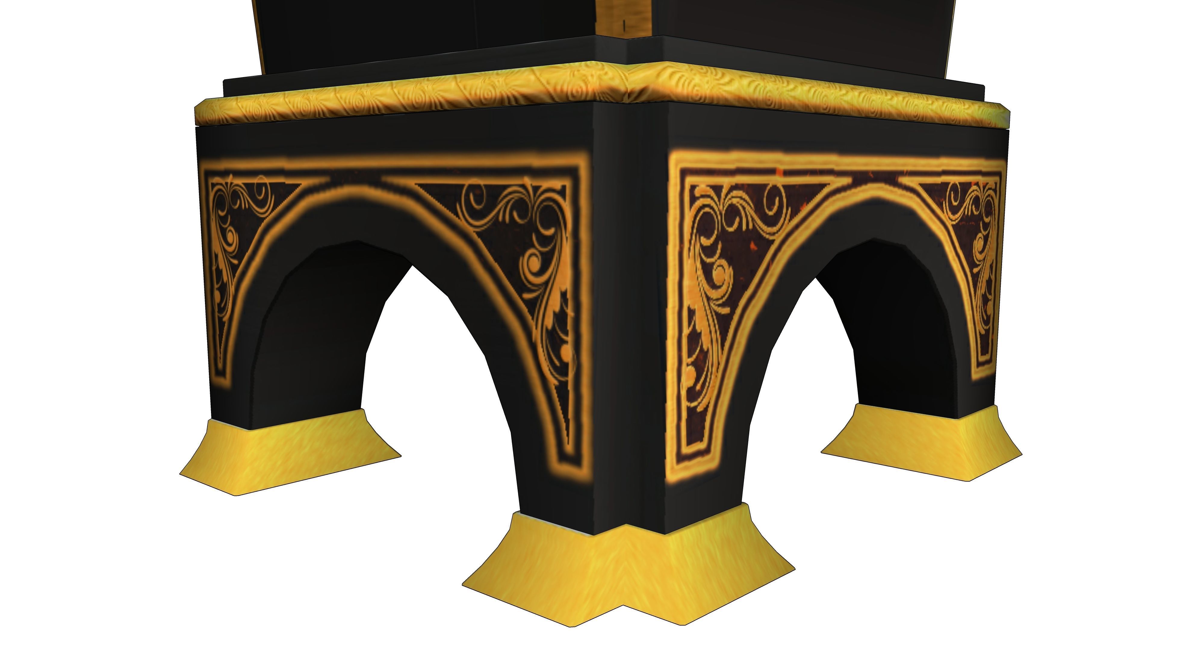 Vintage clock 3D model_10