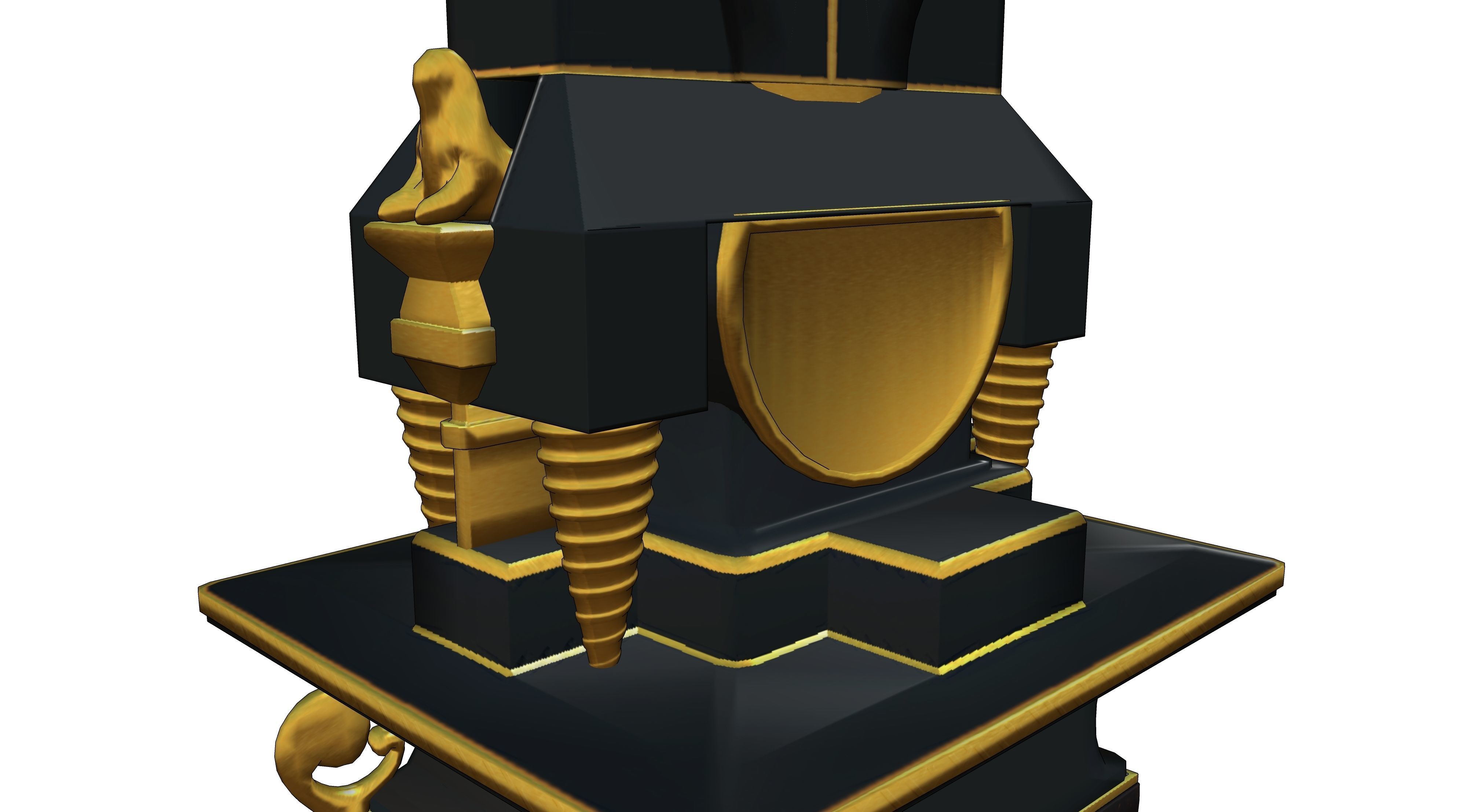 Vintage clock 3D model_9