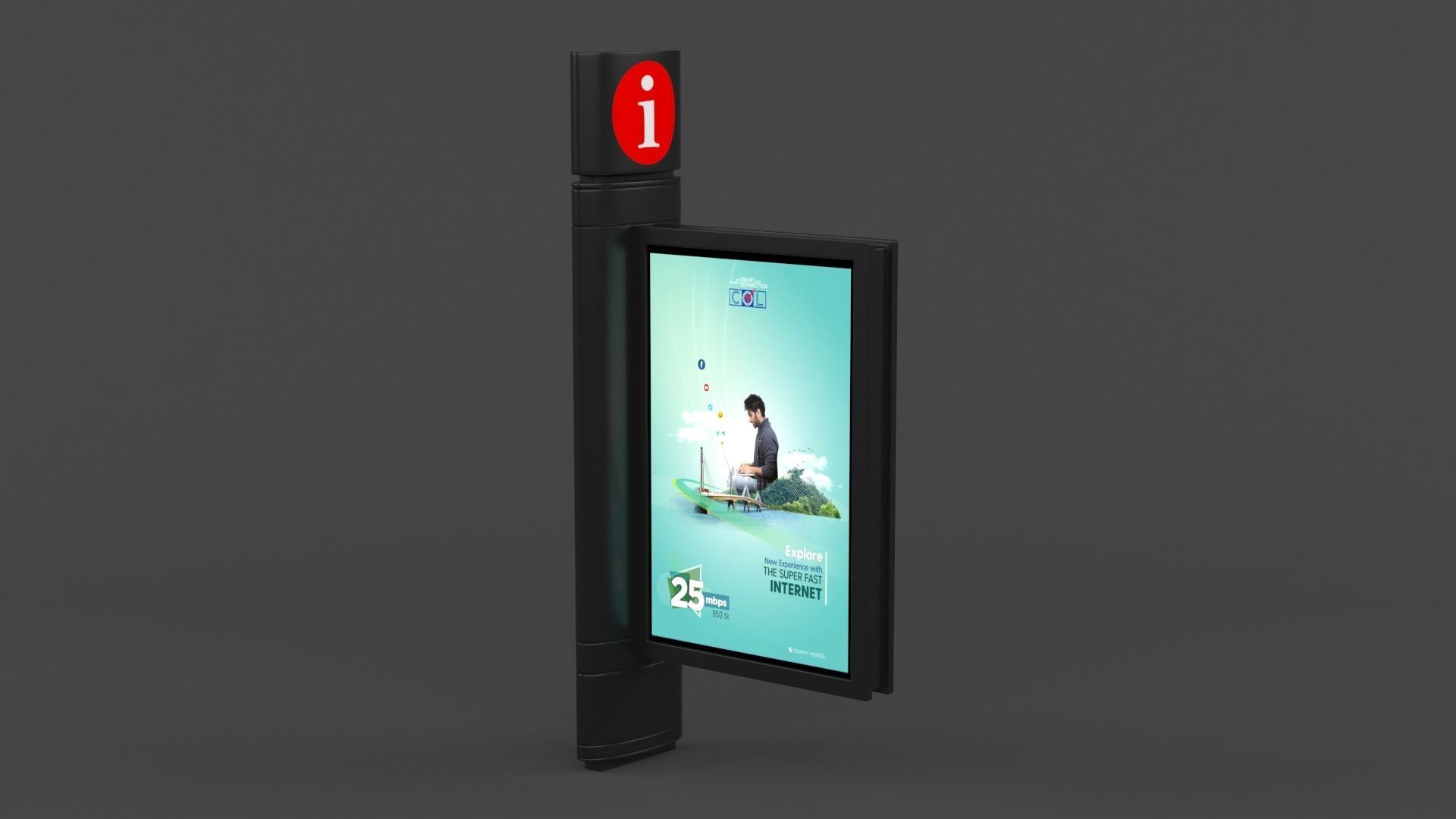 Digital Billboard 3D model_5