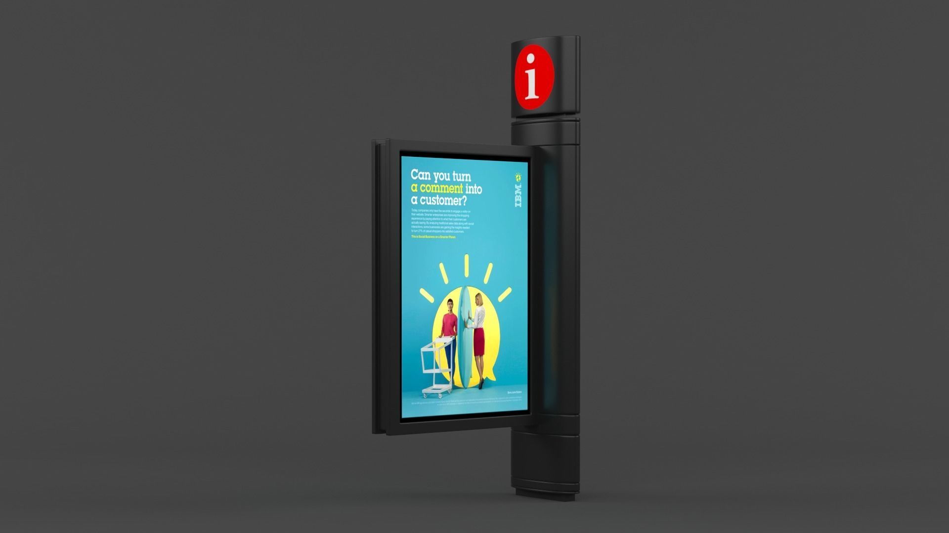 Digital Billboard 3D model_6