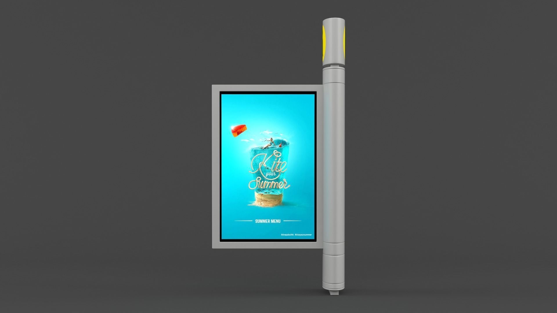 Digital Billboard 3D model_1