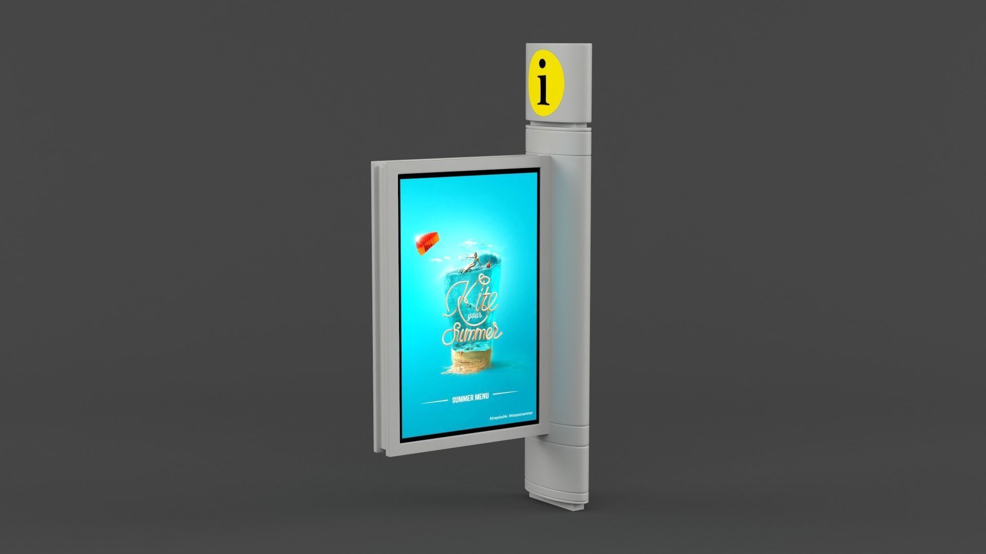 Digital Billboard 3D model_2