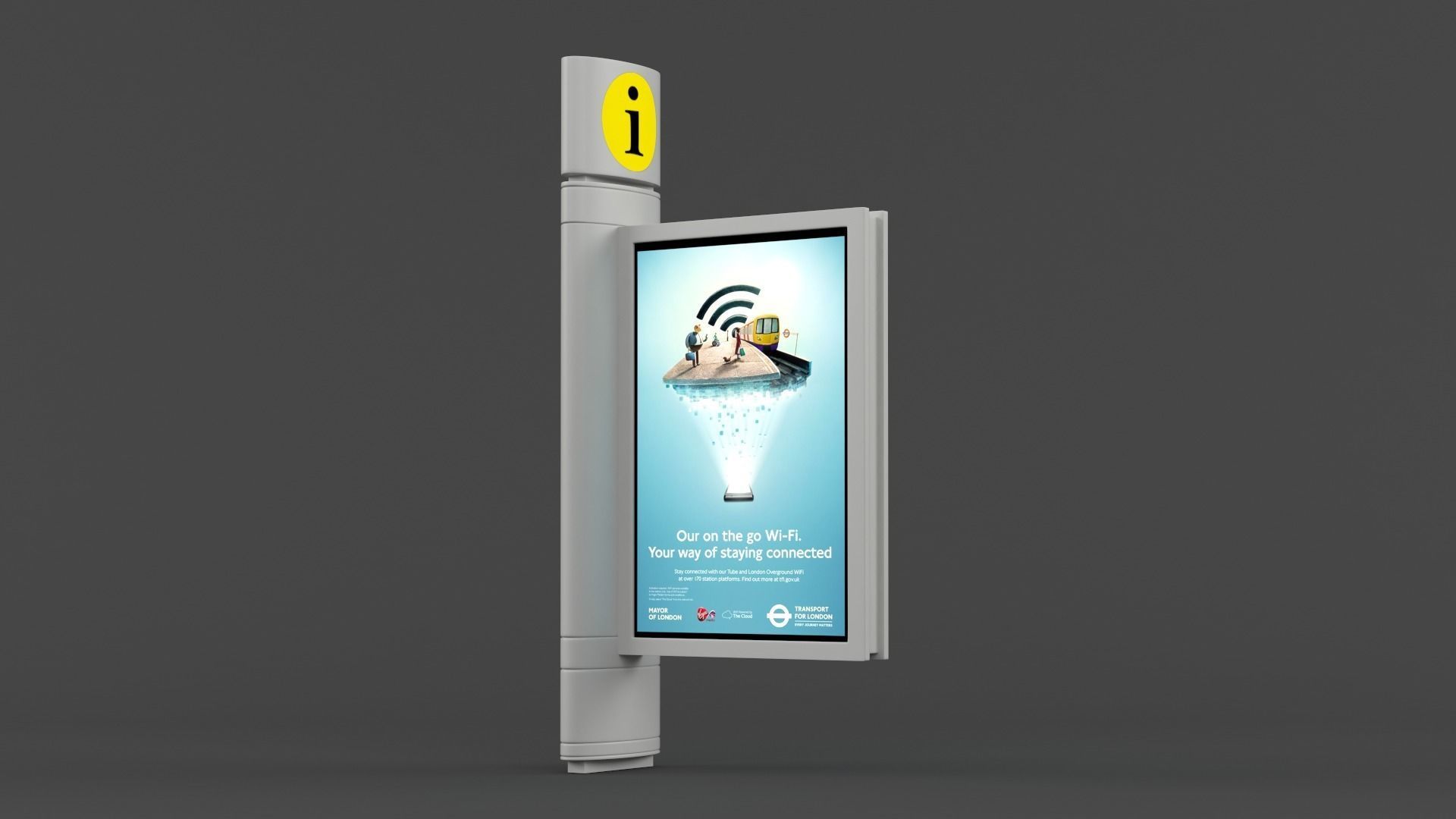 Digital Billboard 3D model_3