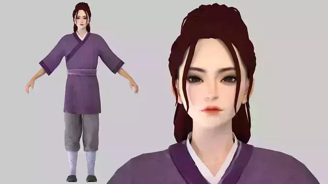 ancient chivalrous woman