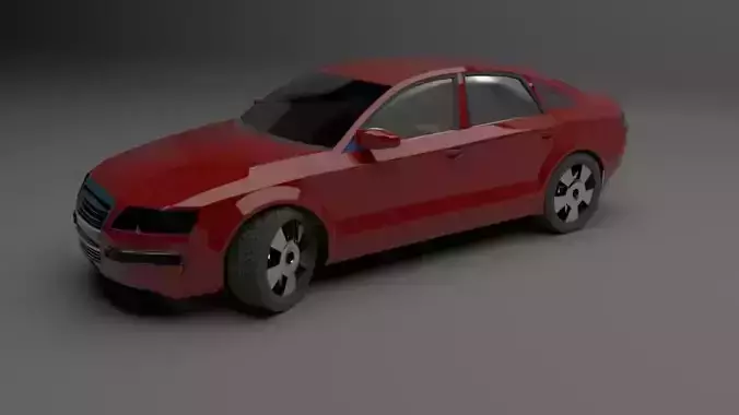 car low poly audi