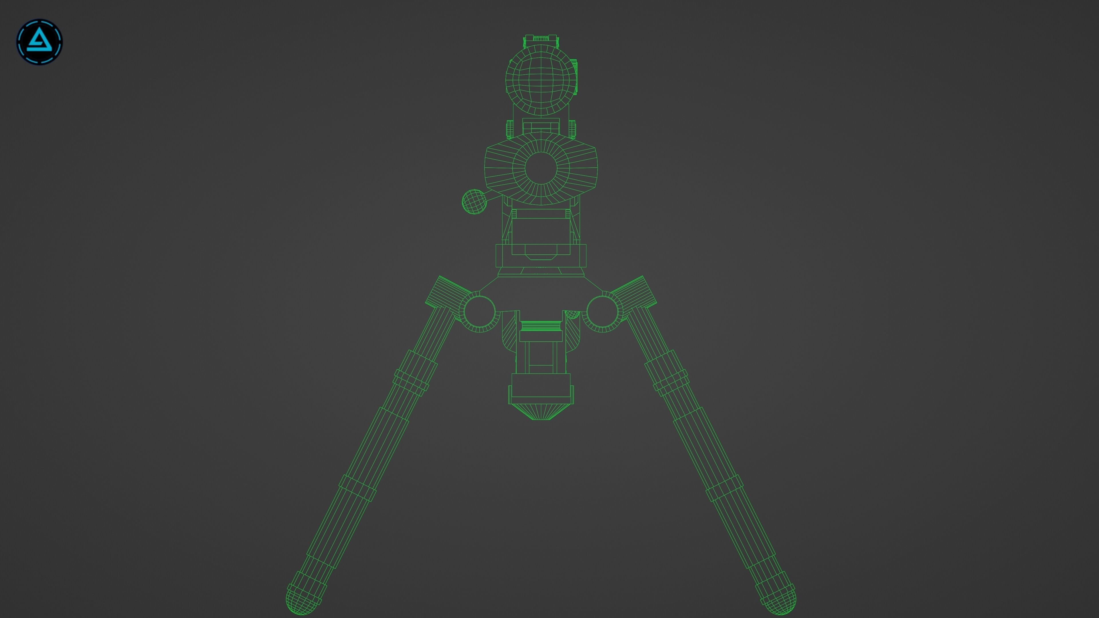 Sniper Pack Low-poly 3D model_42