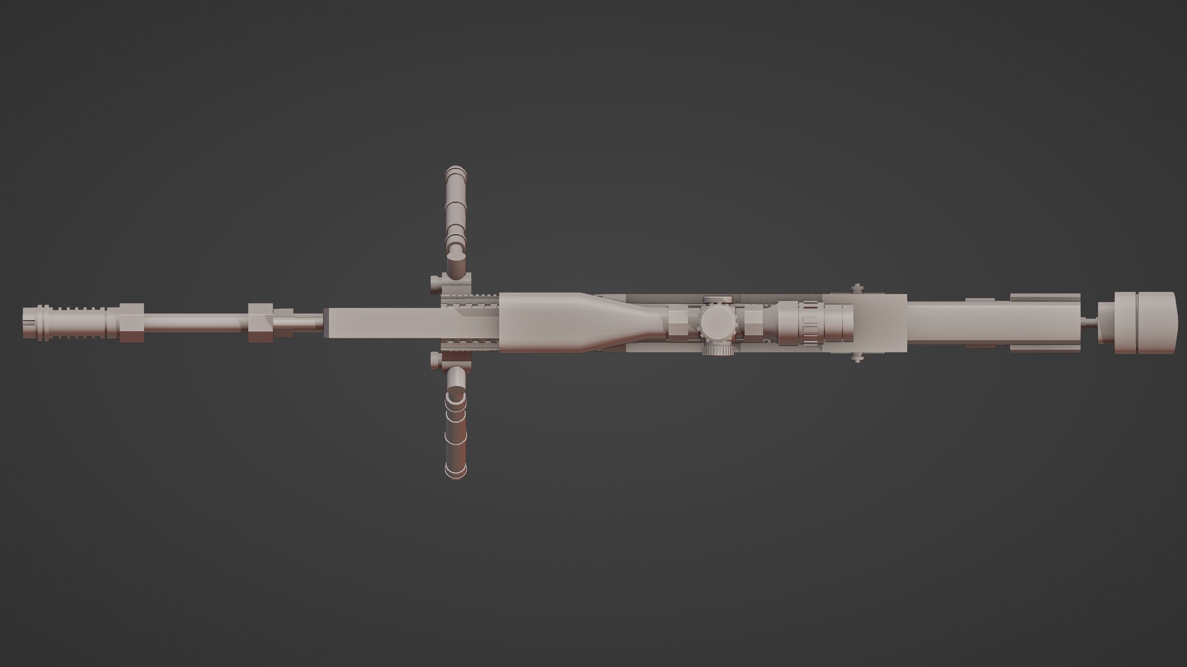 Sniper Pack Low-poly 3D model_21