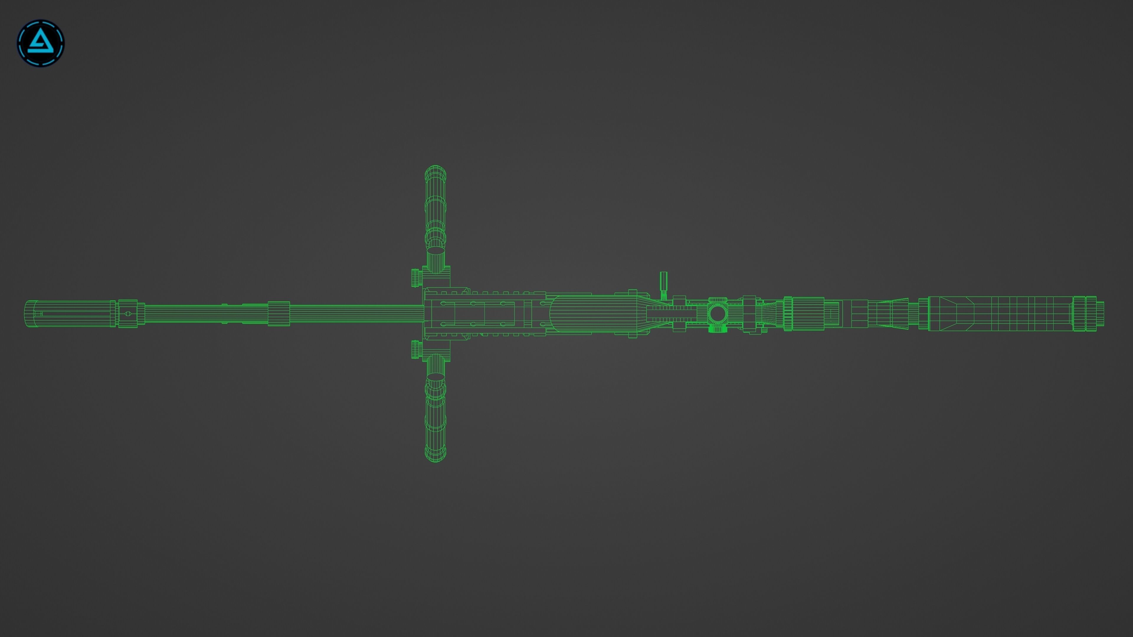 Sniper Pack Low-poly 3D model_62