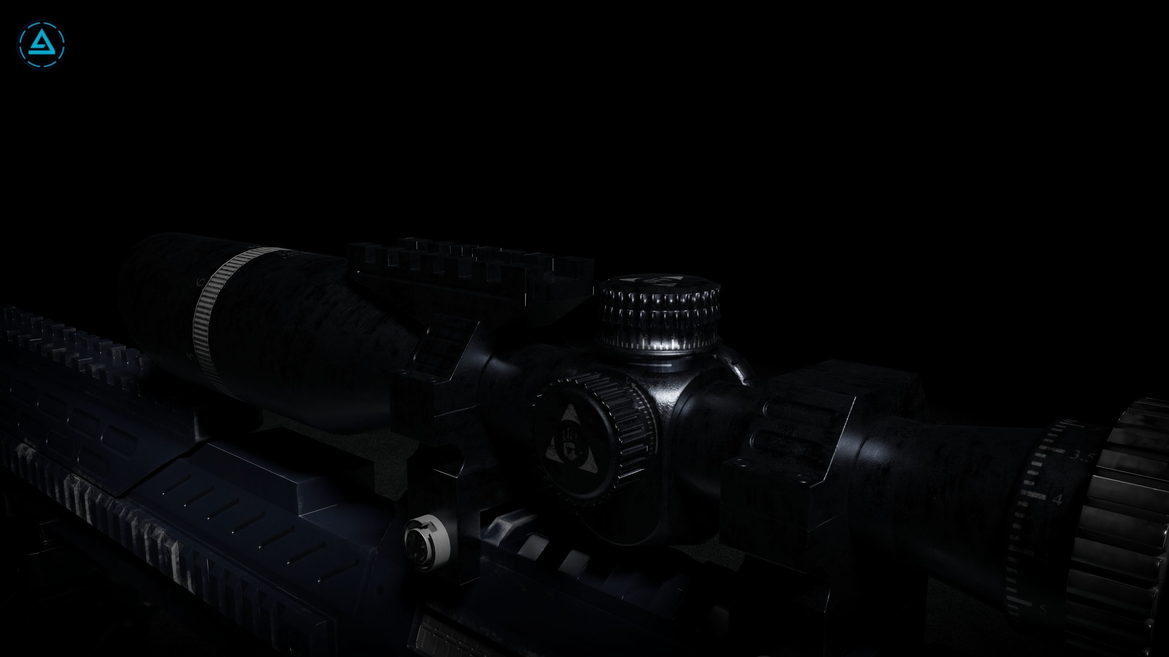 Sniper Pack Low-poly 3D model_32