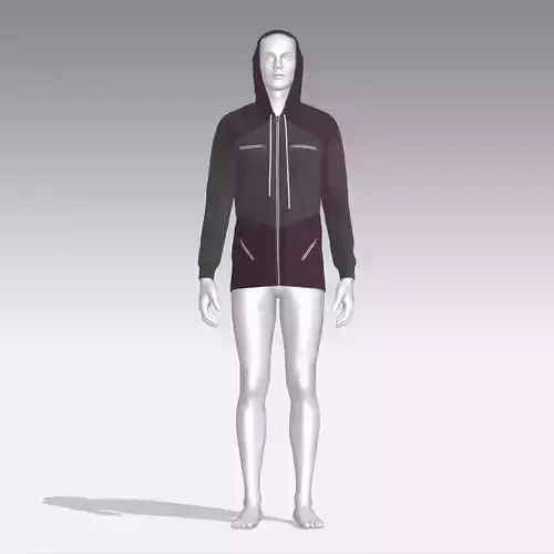 Hoodie mannequin wearing