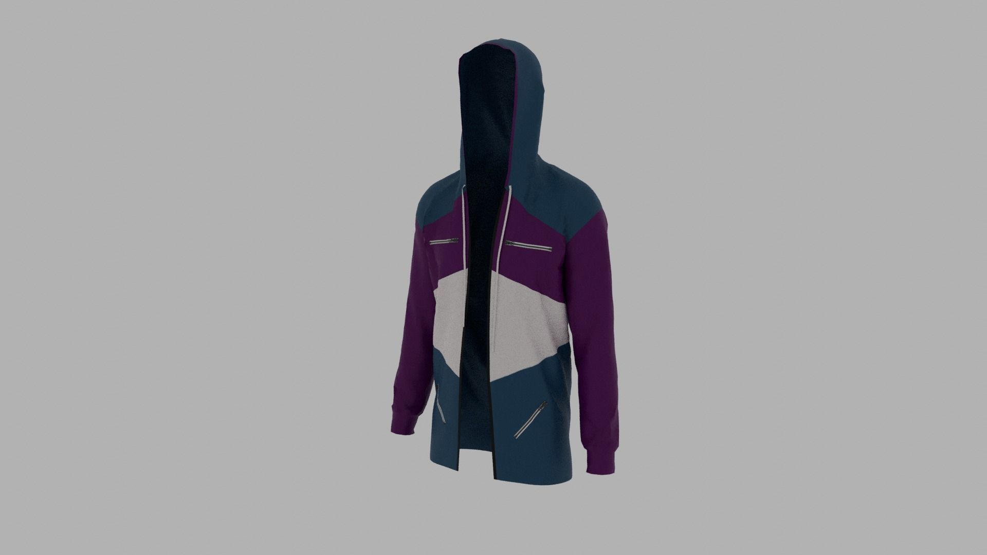 Hoodie Low-poly 3D model_2