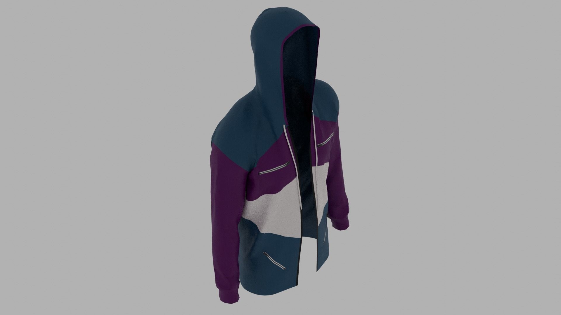 Hoodie Low-poly 3D model_7