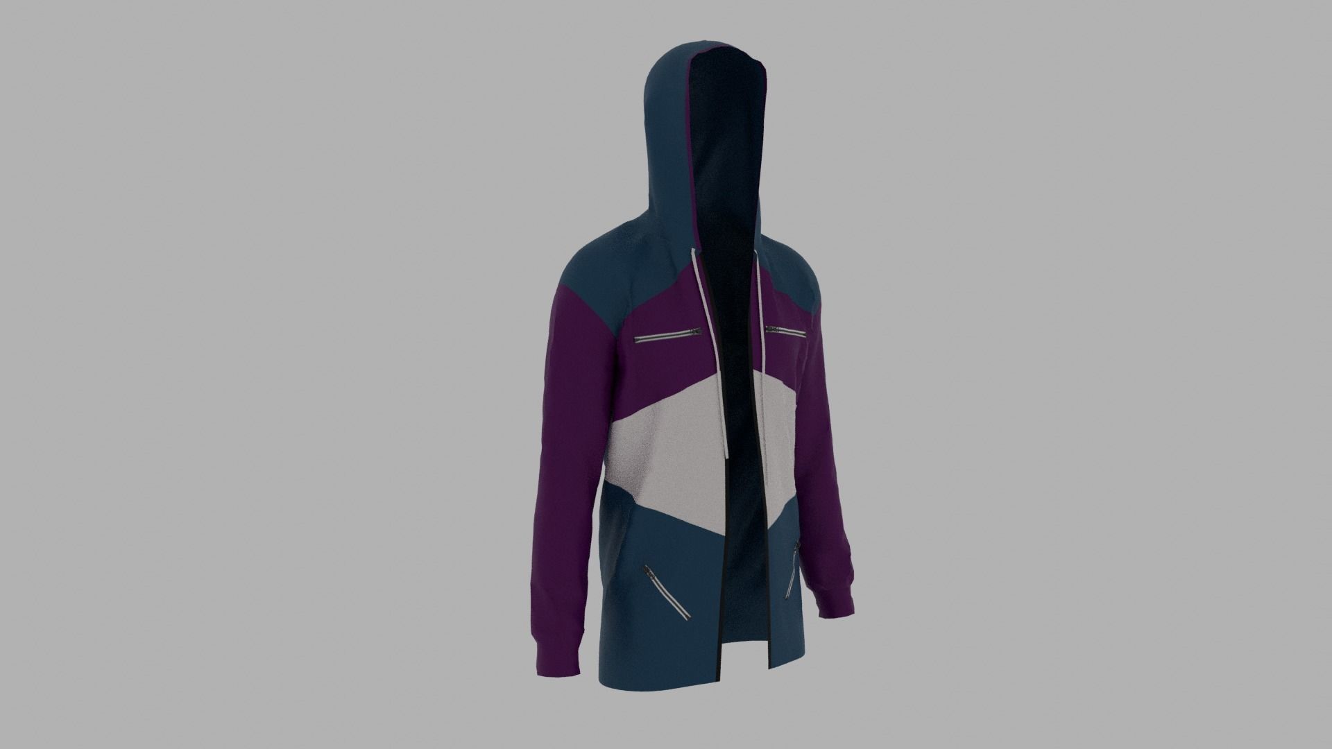 Hoodie Low-poly 3D model_3