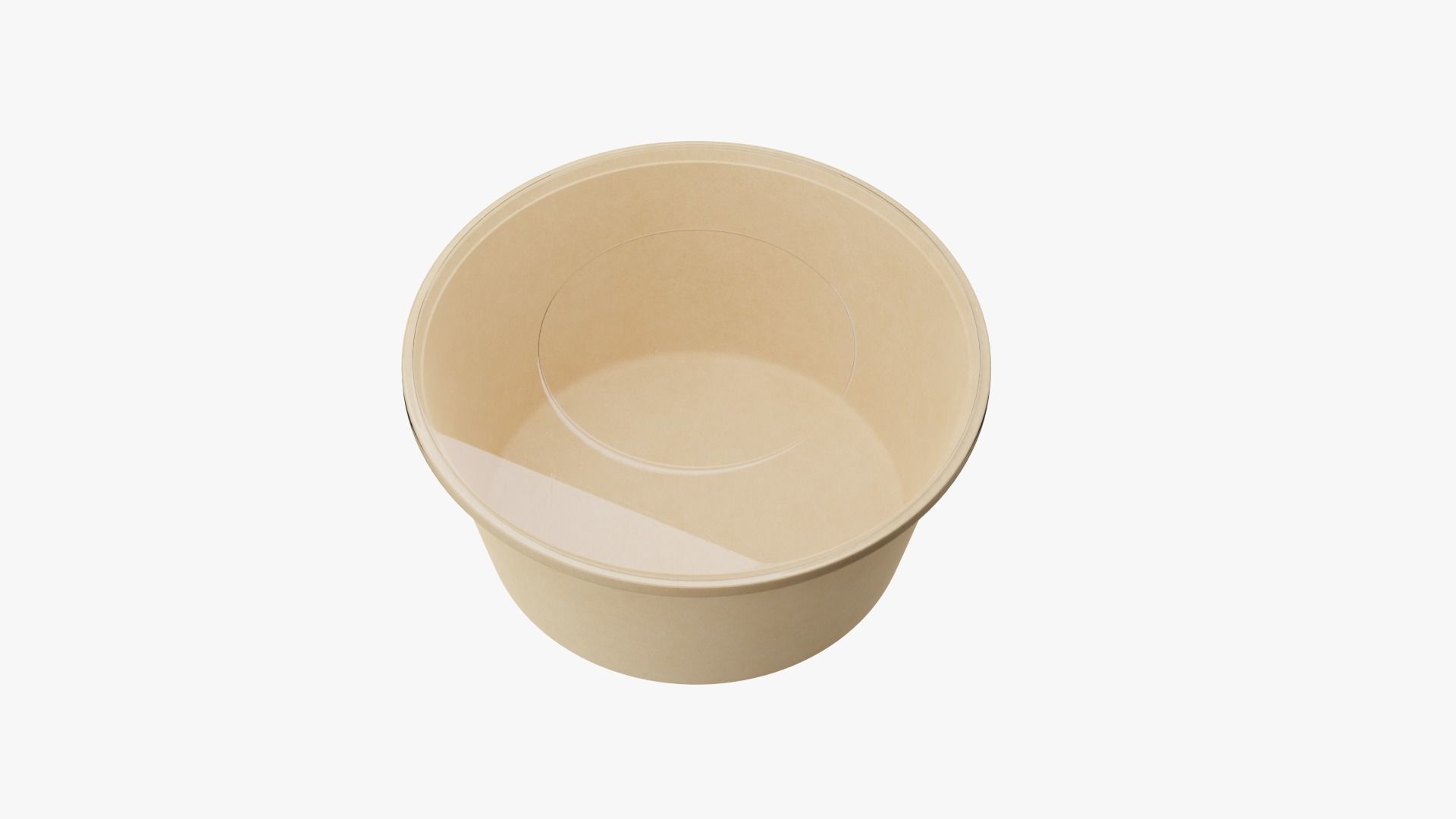 Round Meal prep Container Low-poly 3D model_6