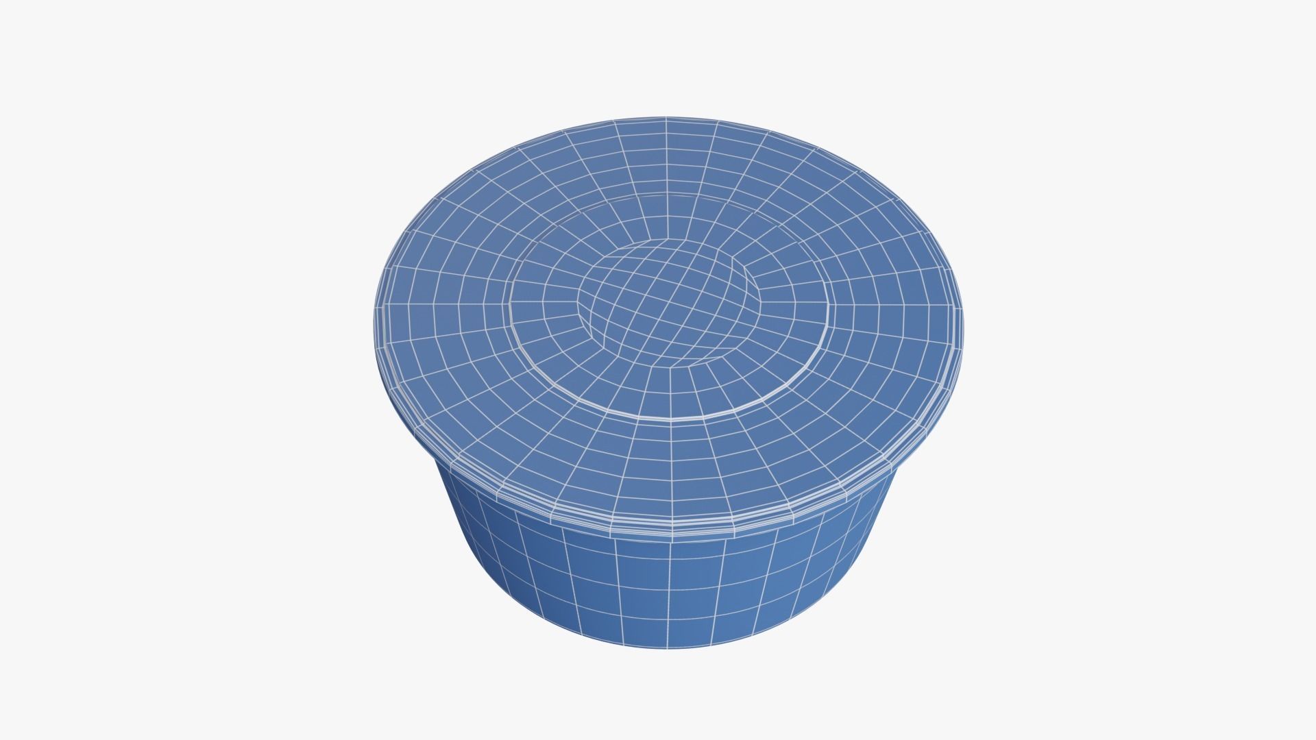 Round Meal prep Container Low-poly 3D model_19