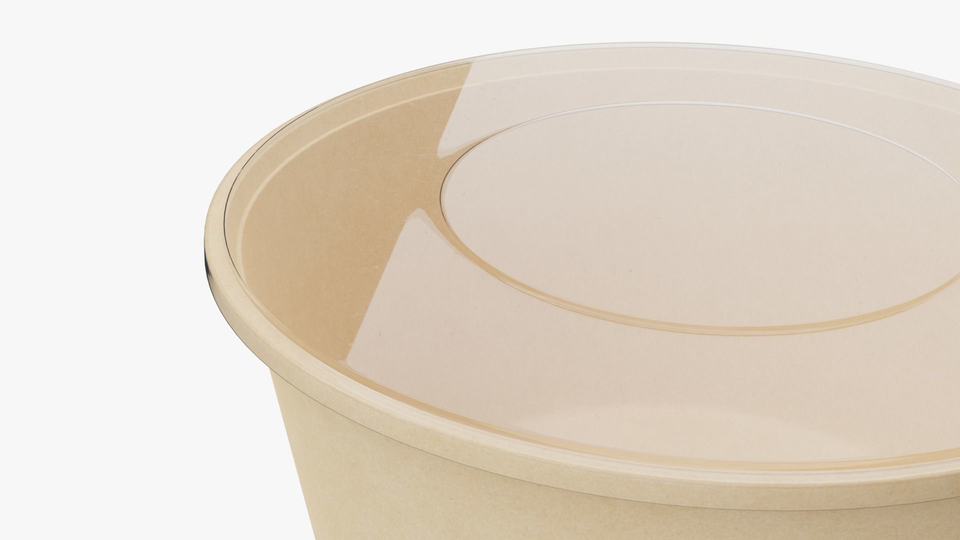 Round Meal prep Container Low-poly 3D model_3