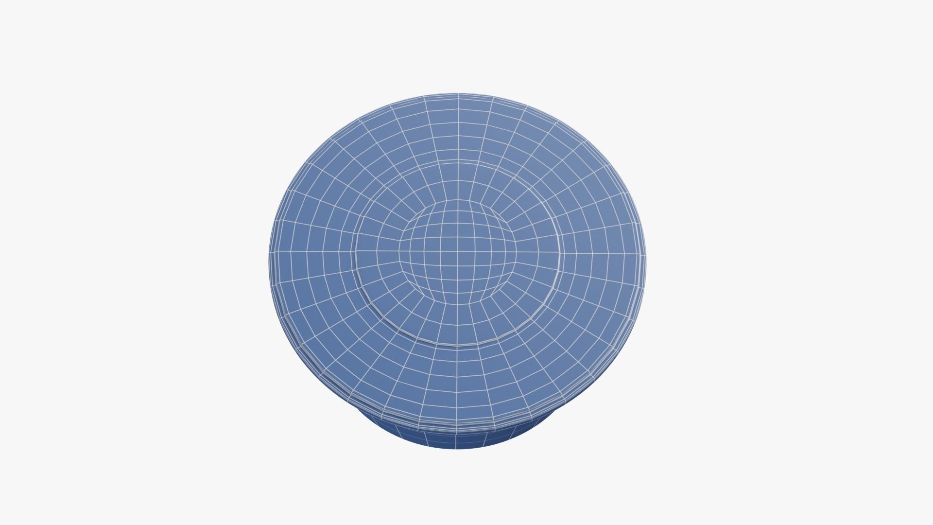 Round Meal prep Container Low-poly 3D model_18