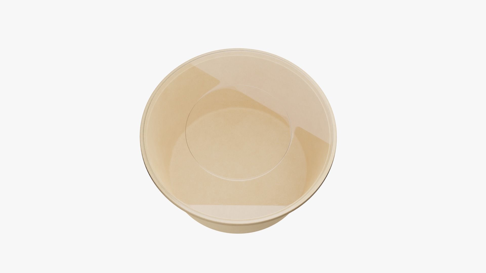 Round Meal prep Container Low-poly 3D model_4