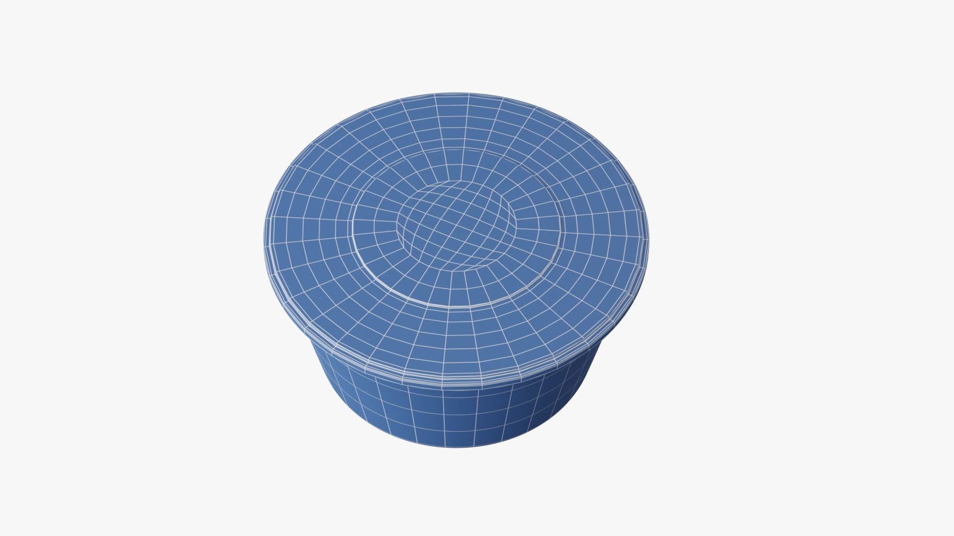 Round Meal prep Container Low-poly 3D model_20