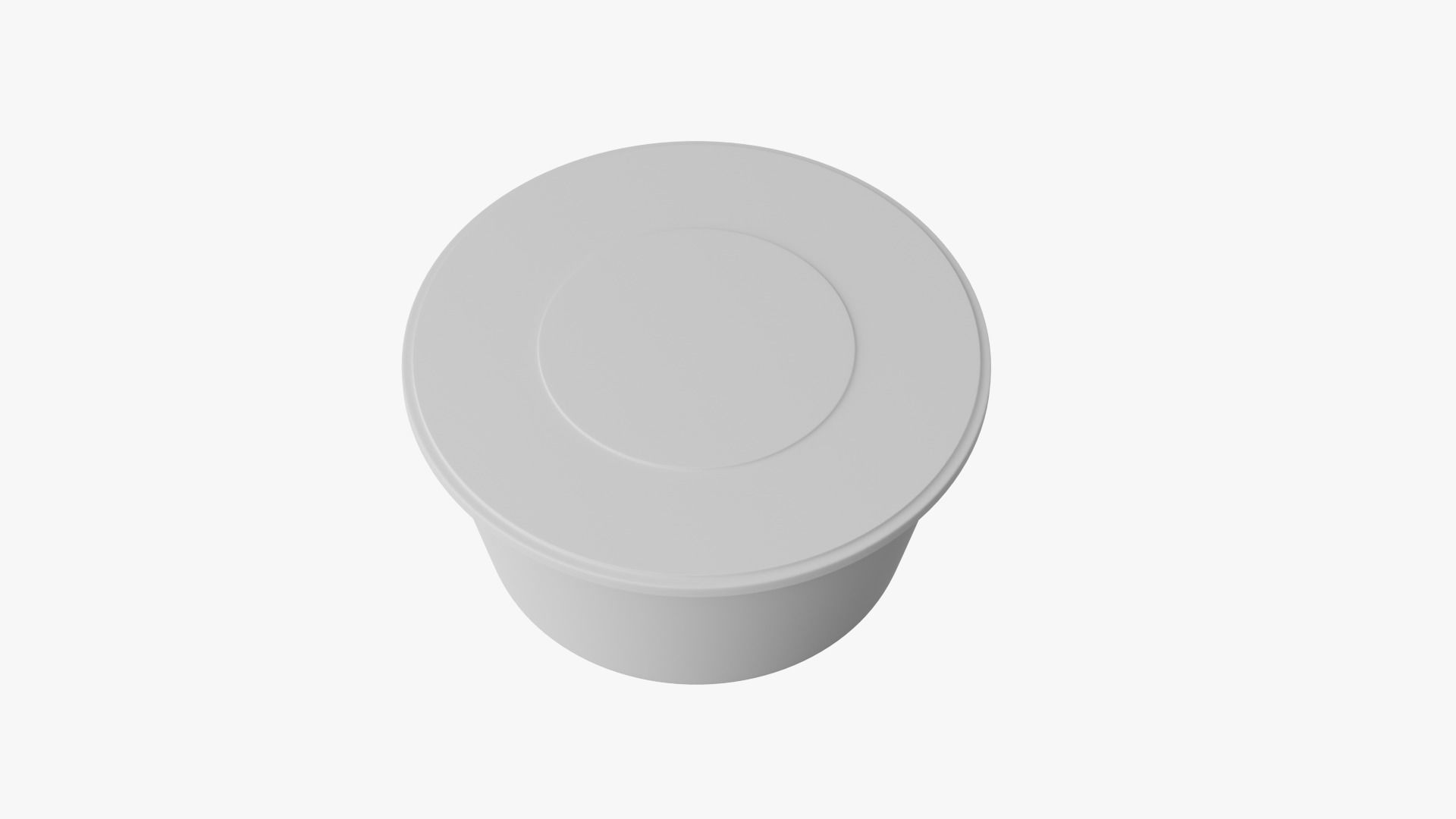 Round Meal prep Container Low-poly 3D model_13