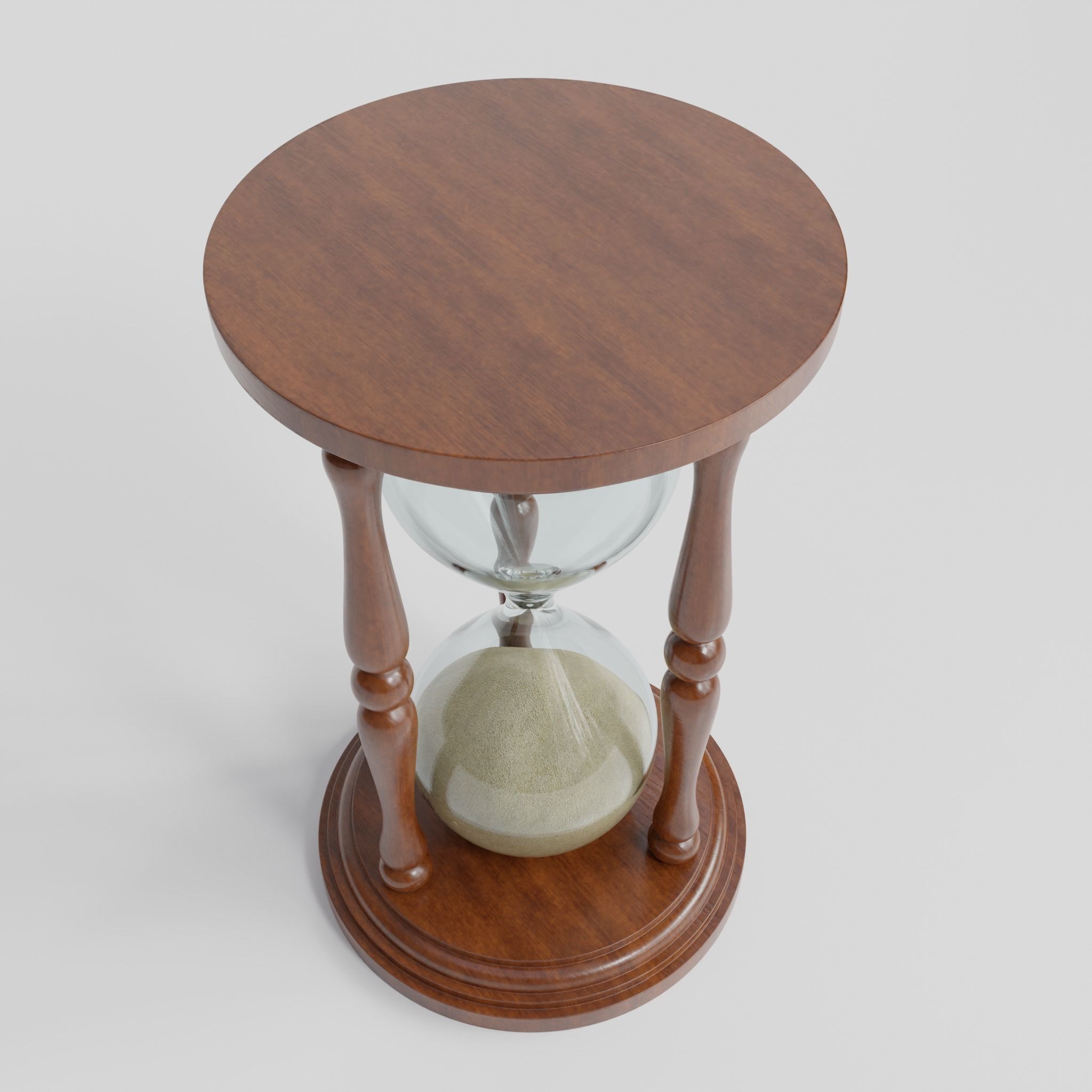 Hourglass with sand in it 3D model_6