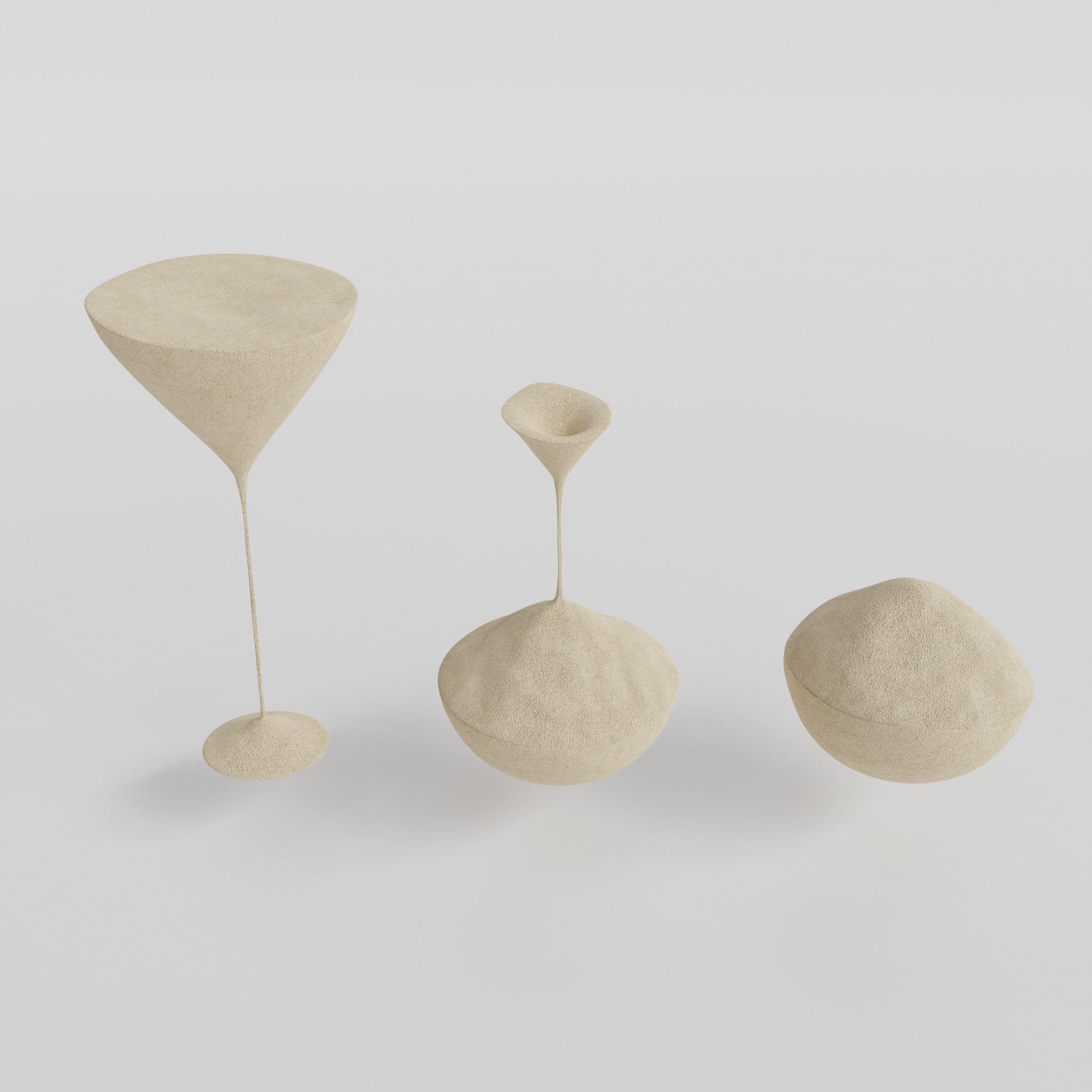 Hourglass with sand in it 3D model_9