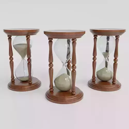 Hourglass with sand in it