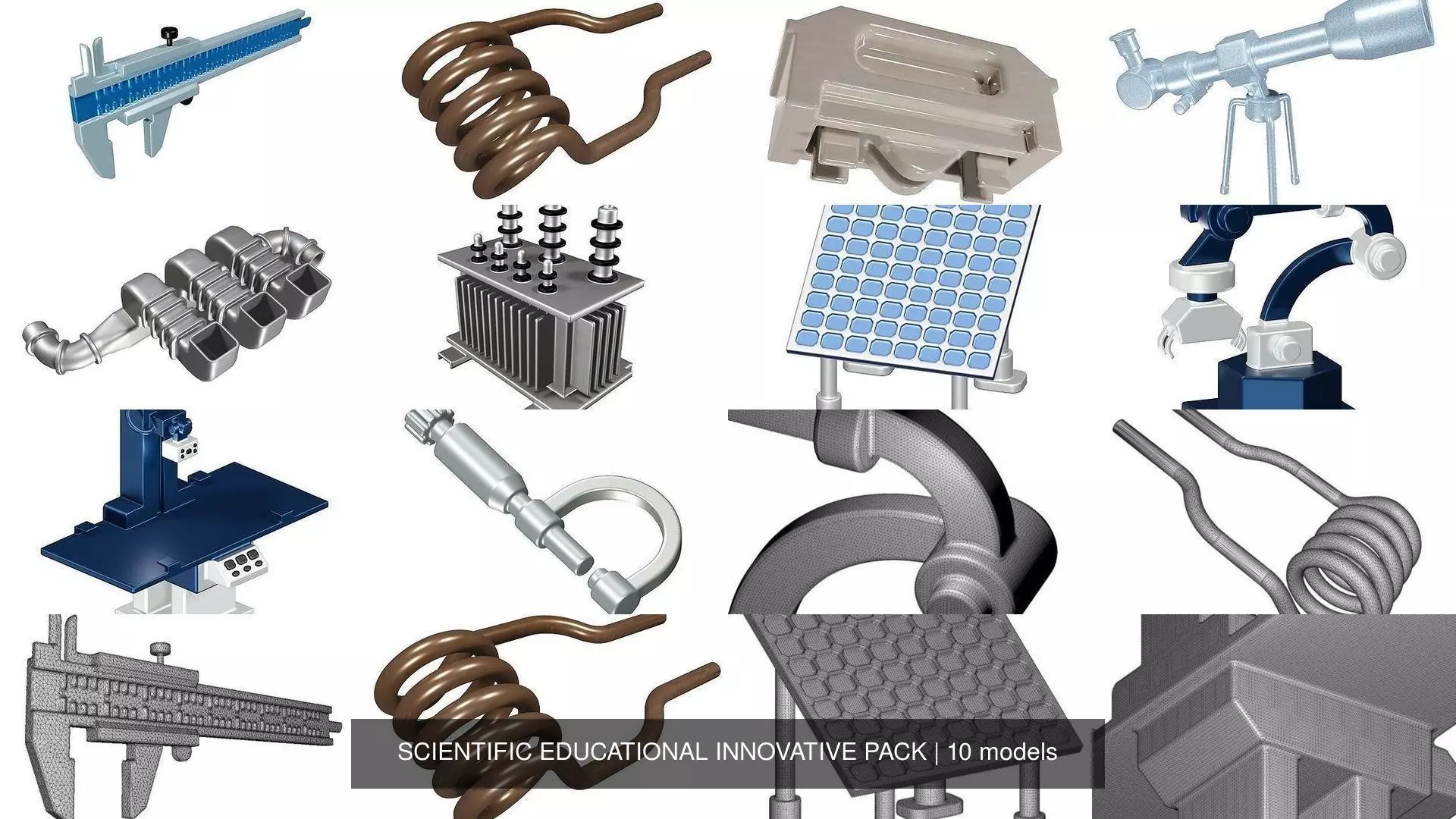 SCIENTIFIC EDUCATIONAL INNOVATIVE PACK 3D Model Collection_0