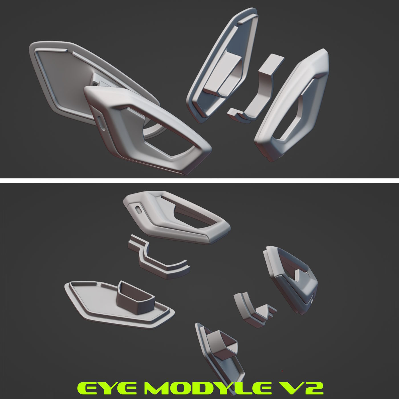 Evo Dog v2 - cosplay mask- digital stl file for 3D-printing 3D print model_8