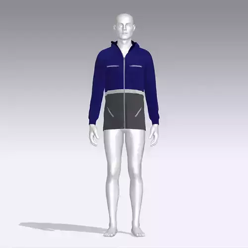 Hoodie mannequin wearing jacket