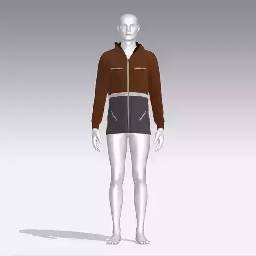 Hoodie mannequin wearing jacket