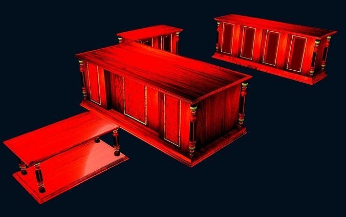 OFFICE SET of furniture 3D model