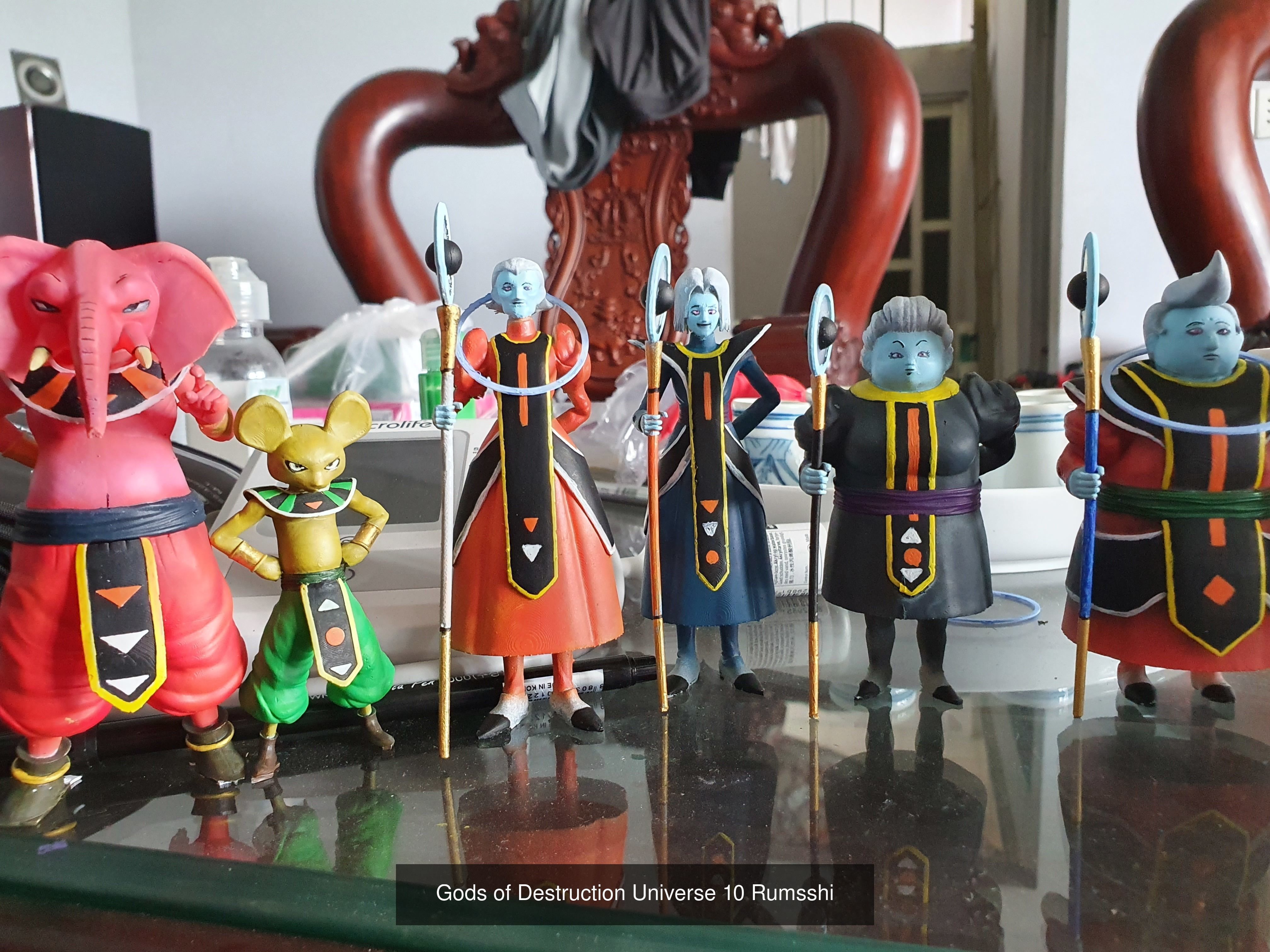 x10 Characters Dragon Ball Super  6 Gods and 4 Team Universe 3D Model Collection_9