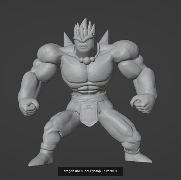 x10 Characters Dragon Ball Super  6 Gods and 4 Team Universe 3D Model Collection_15