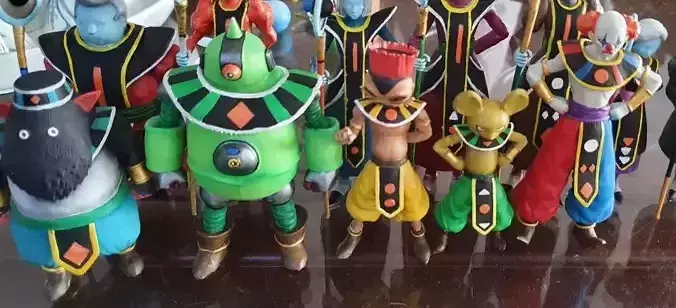 x10 Characters Dragon Ball Super  6 Gods and 4 Team Universe 3D Model Collection