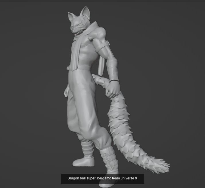 x10 Characters Dragon Ball Super  6 Gods and 4 Team Universe 3D Model Collection_17