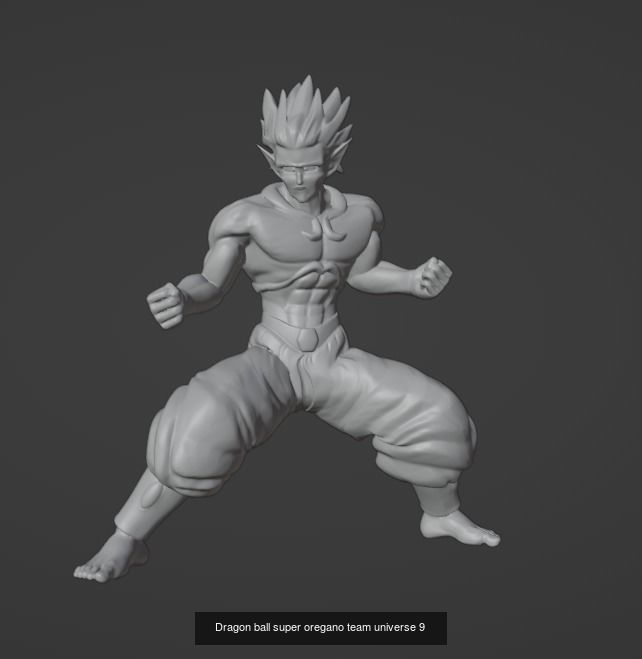 x10 Characters Dragon Ball Super  6 Gods and 4 Team Universe 3D Model Collection_21