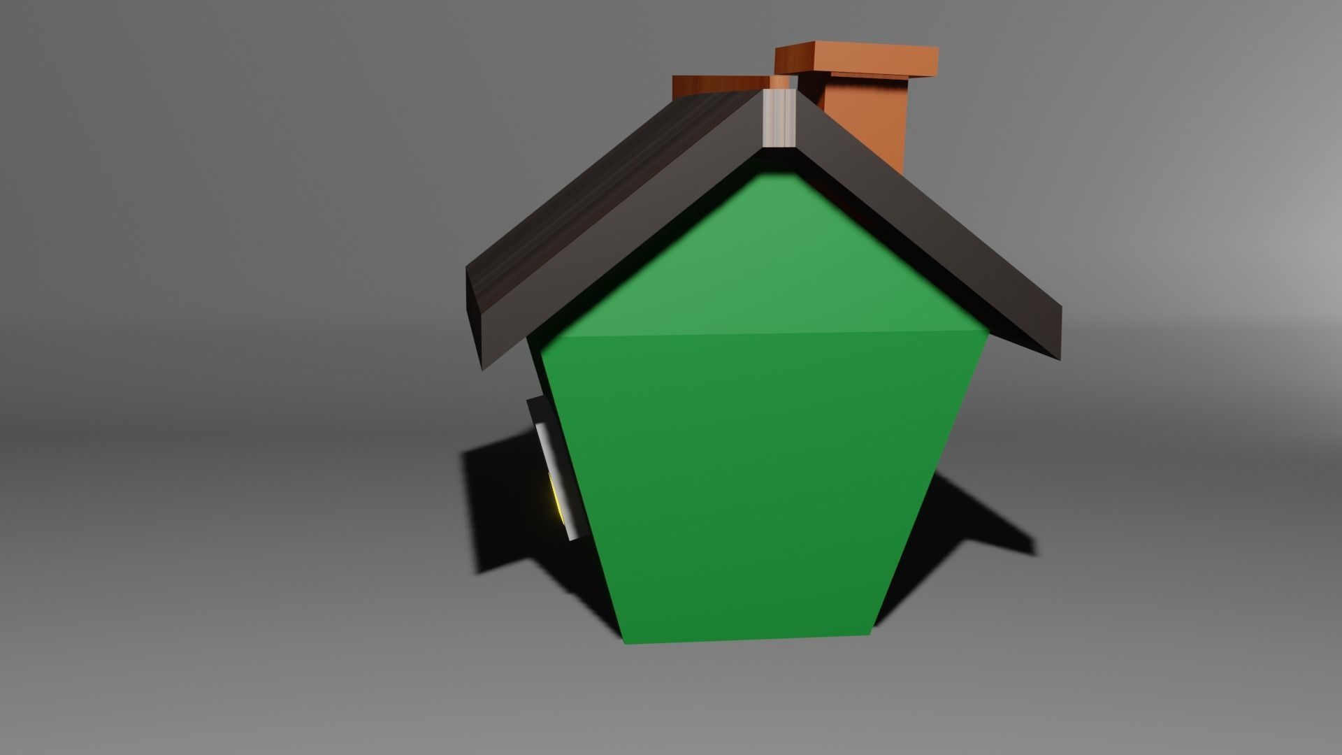 Low-poly home or house Low-poly 3D model_3
