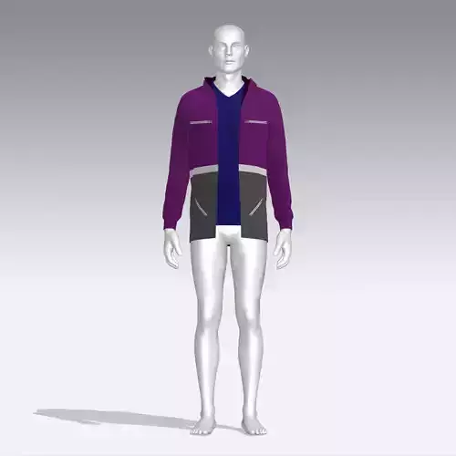 Hoodie mannequin wearing jacket