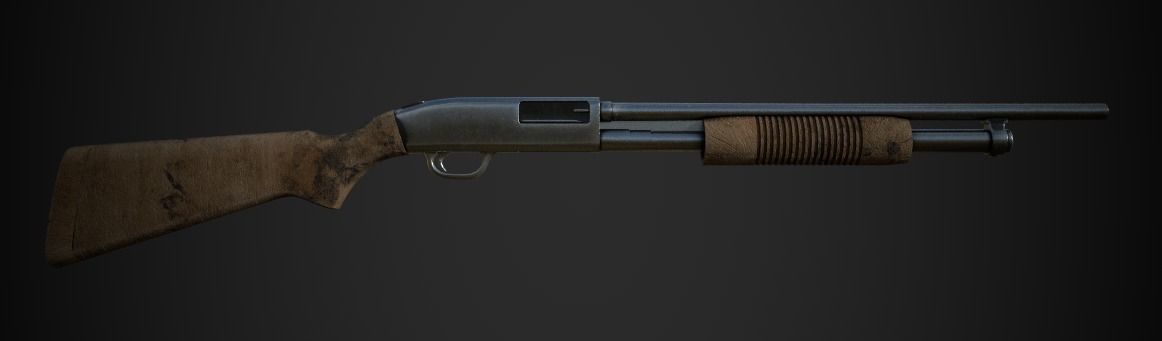 Weapon Pack Low-poly 3D model_34