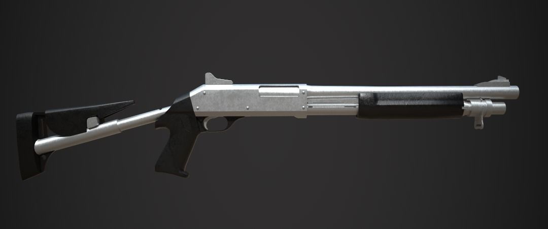 Weapon Pack Low-poly 3D model_115