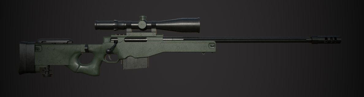 Weapon Pack Low-poly 3D model_123