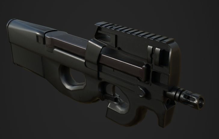 Weapon Pack Low-poly 3D model_16