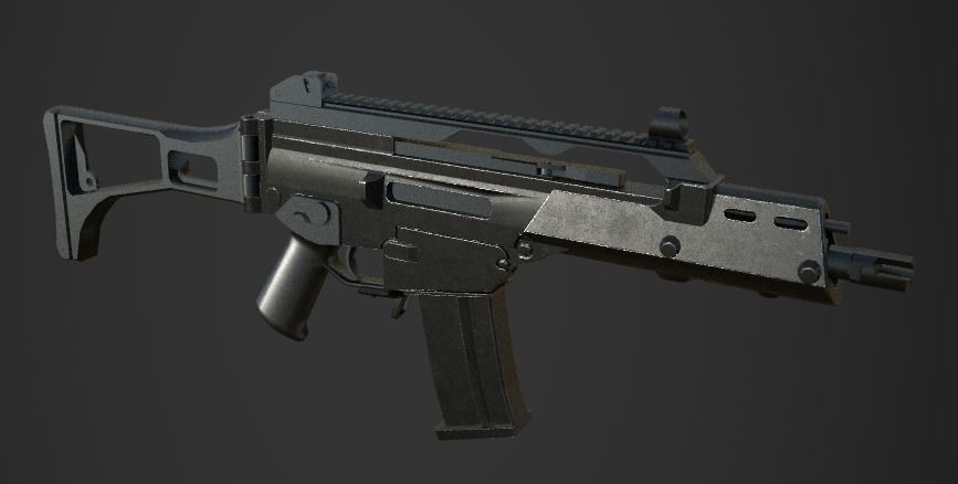 Weapon Pack Low-poly 3D model_128