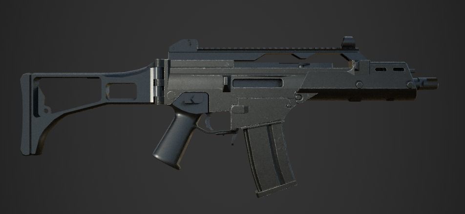 Weapon Pack Low-poly 3D model_6